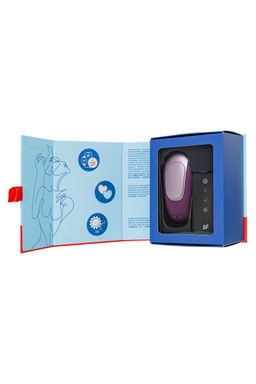 Многофункциональный стимулятор для пар Satisfyer Partner Double Fun, силикон, фиолетовый, 18 см