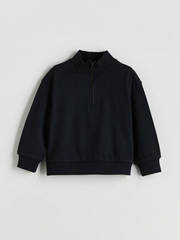 Dik Yaka K?z ?ocuk Sweatshirt