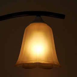 Цена за 2 шт. Плафон универсальный "Цветок"  Е14/Е27 дымчатый 14х14х13см