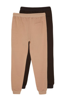 TRENDYOL MAN Gri-Siyah Regular/Normal Kesim Pacas? Lastikli Jogger 2li Paket Esofman Alt? TMNAW22EA0279 - Trendyolmilla фото 4