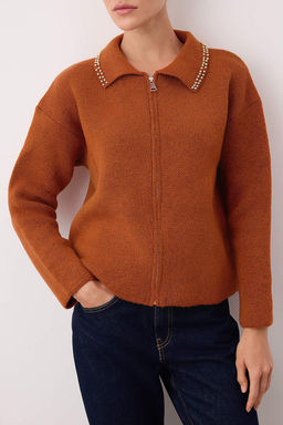 Koyu Antrasit Incili Genis Kal?p Triko H?rka TWOAW26HI00160 - Trendyolmilla фото 12