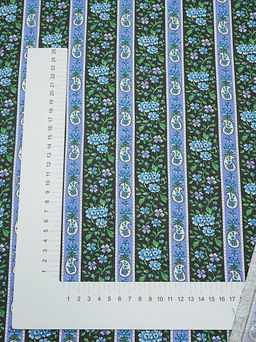 Ситец Фанни - синие цветы, ш.0.8м, хлопок-100%, 90гр/м.кв - Купава фото 4