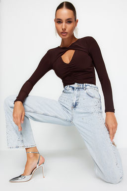Kahverengi Cut Out/Pencere Detayl? Orme Body TPRAW24BD00001
