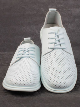 03-PDXL156-3 LT. BLUE Полуботинки женские (натуральная кожа) - Фабричный китай фото 10