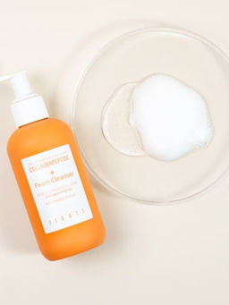 Jigott Очищающая пенка для лица с коллагеном и пептидами / Collagen + Peptide Foam Cleanser, 200 мл