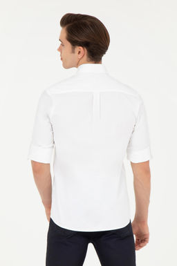 Мужская белая рубашка с длинным рукавом - U.s. polo assn фото 12