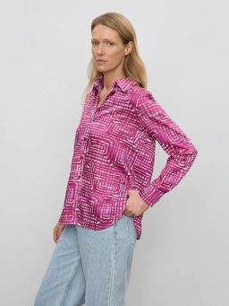 Рубашка с принтом B2875/swiri - Emka фото 2