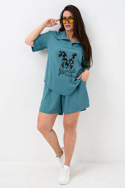 Комплект (рубашка+шорты) с печатью 52469