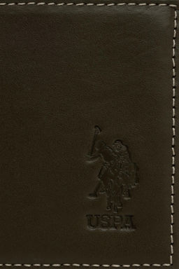 Мужской кошелек цвета хаки - U.s. polo assn фото 7