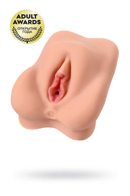 Мастурбатор реалистичный KOKOS Adarashi 2 c двойным слоем, TPR, телесный, 20 см