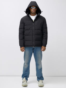 Куртка спортивная мужская зимняя большого размера черного цвета 617Ch - Wonderrman фото 6