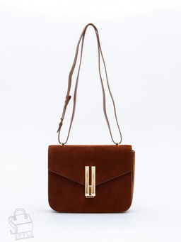 Сумка женская кожаная 1045MF brown Polina&Eiterou  в Новосибирске