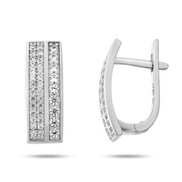 Серьги, куб.циркон., МЦВ72