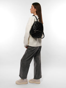 LACCOMA рюкзак Мэри-черный эко кожа хлопок