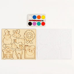 Роспись по дереву, магниты «Новый год»