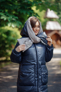 Куртка женская зимняя 22600 (черный/какао) - Kankan фото 5