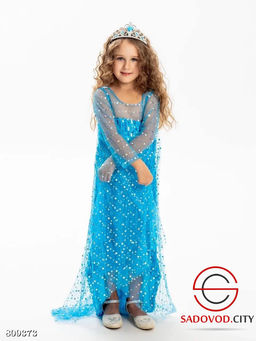 Костюм Эльза включает платье, мантия и корону. - Bruno фото 2