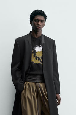 STRIPED JACQUARD FROCK COAT - LIMITED EDITION