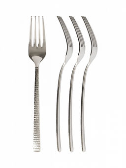 Набор столовых приборов 16 шт. серебро нержавеющая сталь - Lucky фото 6