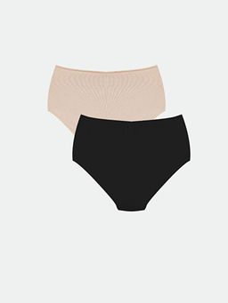 Y?ksek Bel Dantel Detayl? Klasik K?lot 2li Paket - Waikiki фото 5