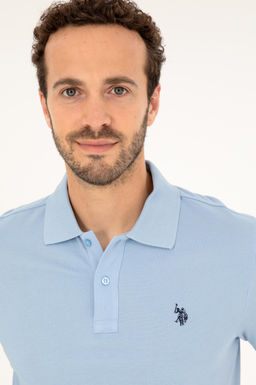 U. S. Polo Assn / Мужская голубая базовая футболка - U.s. polo assn фото 2