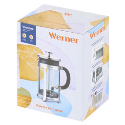 50104 WERNER Френч-пресс VESCONA 800 мл. Материал: боросиликатное стекло, нерж.сталь 18/10, пластик.