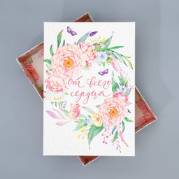 Коробка подарочная складная, упаковка, Цветы, 30?20?9 см