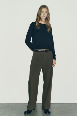 ZW COLLECTION STRAIGHT-FIT TROUSERS - Zara фото 9