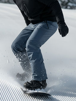 Полукомбинезон утепленный мужской зимний горнолыжный темно-серого цвета 2405TC