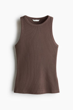 Camiseta sin mangas en algod?n acanalado - H&m фото 3