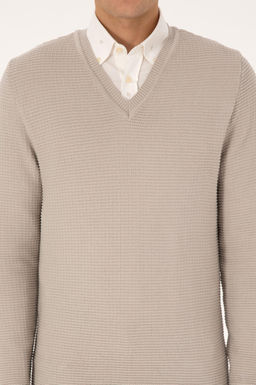 Erkek Regular Fit V Yaka Ta_ Kazak - U.s. polo assn фото 6