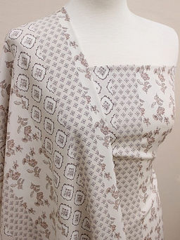 Штапель Хания цв.бежевый, ш.1.44м, вискоза-100%, 90гр/м.кв - Купава фото 4