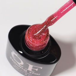 Гель лак для ногтей, светоотражающий, трехфазный, 8 мл, LED/UV, красный (022)