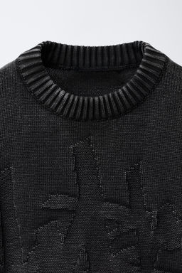 ACID WASH KNIT SWEATER - Zara фото 3
