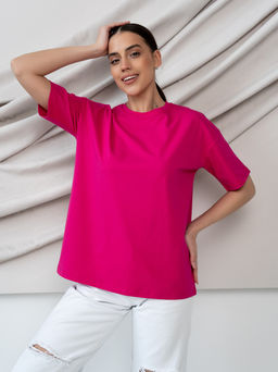 Футболка унисекс Оверсайз, цв. Фукция Футболка унисекс Оверсайз, цв. Фукция