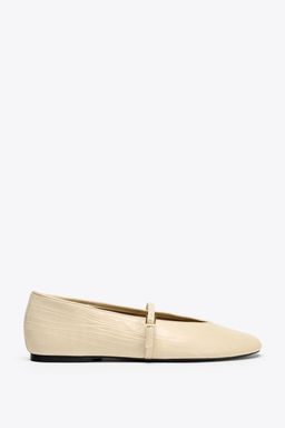 LEATHER BALLERINA - Zara фото 9