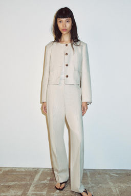 BLAZER TEJIDO R?STICO / Beige claro - Zara фото 10