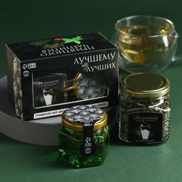 Набор Лучшему из лучших: чай травяной 50 г., варенье из хвои 120 г.