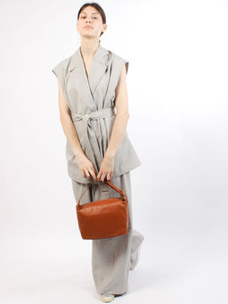 LACCOMA сумка НИ1107-рыжий натуральная кожа фото 2