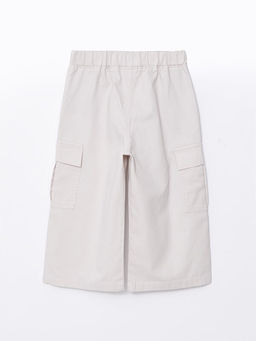 Beli Lastikli K?z ?ocuk Kargo Pantolon