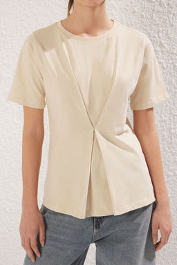 Trendyolmilla Ekru Orme Bluz TWOSS24BZ00302 фото 23