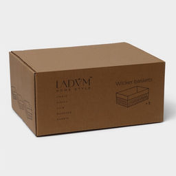 Корзины для хранения LaDо́m, 3 шт, ручное плетение, белая