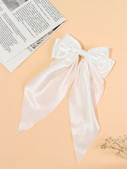 Цена за 2 шт. Заколка-автомат для волос "Абель" 35х19 см, белый