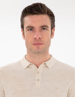 Бежевый Slim Fit Basic Kazakh - Cacharel фото 2