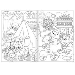 Раскраска Новый год у зверят, 16 стр., формат А4 - Буква-ленд фото 2