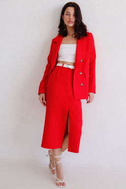 12157 Юбка миди-макси красная - Martichelli фото 9