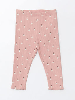 Beli Lastikli Bask?l? K?z Bebek Tayt