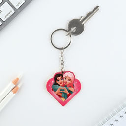 Брелок для ключей, значок, сувенир «Любимой подружке», набор, 8,3 х 12 см