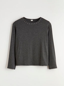 Bisiklet Yaka Ta?l? K?z ?ocuk Ti??rt