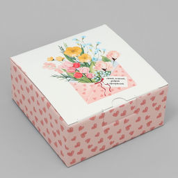 Коробка подарочная складная, упаковка, «Самой нежной», 15 х 15 х 7 см